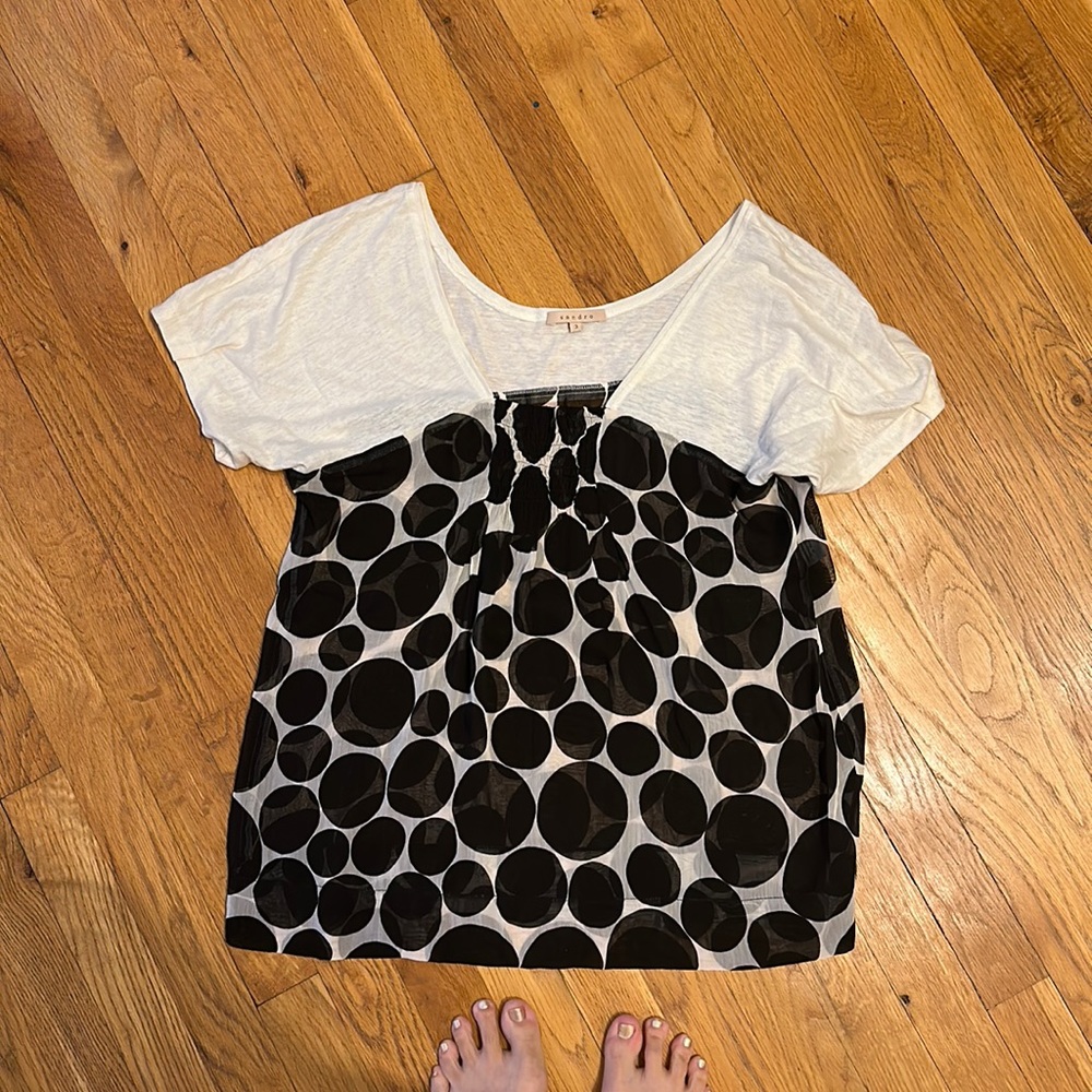 Cute Sandro sheer top